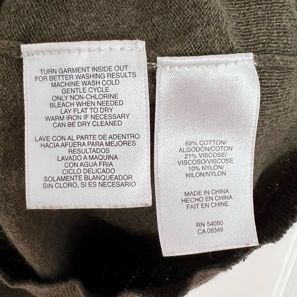 RACHEL Rachel Roy Olive Green Sweater Tunic - Picture 7 of 7